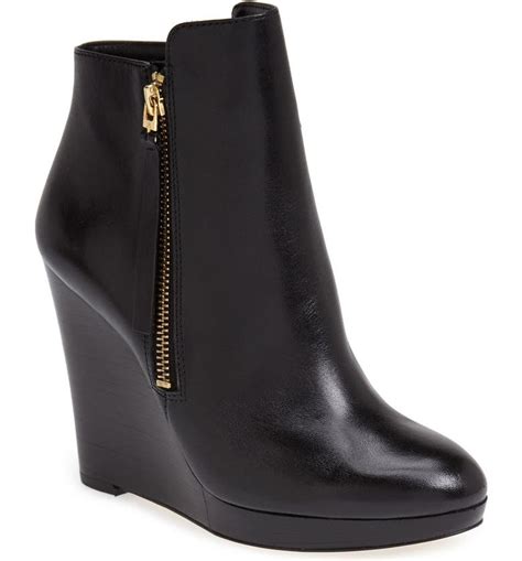 michael kors clara wedge boot|Michael Kors adjustable buckle boots.